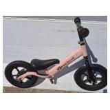 Pink Balance Bike With Black Handles