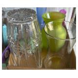 Glass Vases in Various Colors and Styles