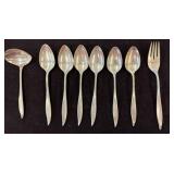 Heirloom Sterling Flatware Set with Fork and Spoon