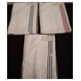 Bistro Kitchen Towels, Red and Blue Stripes
