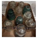 Glass Insulators with Wire Piece