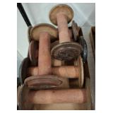Vintage Wooden Industrial Bobbins/Spools