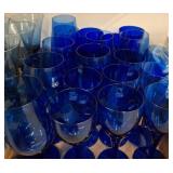 Luigi Bormioli Blue Stemware Glasses