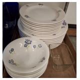 Dinnerware with Floral Pattern