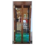 Henredon Wood and Glass Curio Cabinet
