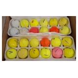 Golf Balls in Egg Carton Storage