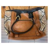 London Fog Faux Leather Tote Bag