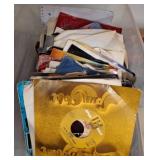 Bin with Assorted Records and Papers sleeves