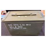 Green Metal Ammunition Storage Box