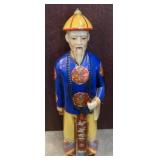 Ceramic Figurine in Traditional Chinese Attire