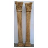 Composite Fluted Columns with Capitals