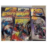 Wizard and Fan Comic Magazines