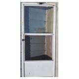 White Frame Sliding Glass Window Panel, 36x80 r1 r