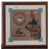 Framed Native American-Style Artwork