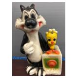 Sylvester and Tweety Ceramic Coin Bank