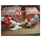 Coca-Cola Polar Bear Figurines, 1995 Enesco