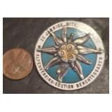 Enamel Edelweiss Pin, Mayer & Wilhelm