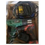 Boxed Lot of Power Tools and Accessories