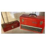 Two Metal Toolboxes: Craftsman & Mr. Buddy