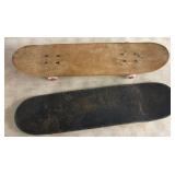 Skateboard Decks with Wear