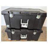Two Sterilite Wheeled Storage Boxes