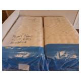 Saatva Split King Mattress Set metal frame NOT INC