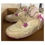 Nike Air Jordan 4 Retro GS 'White/Pink' Sneakers