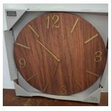 Belle Maison Wood and Brass Wall Clock w3