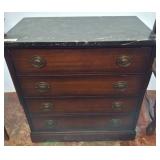 Four-Drawer Chest with Marble Top