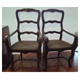 Wooden Ladder-Back Armchairs