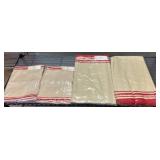 Table Cloth and Aprons, Red Striped