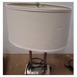 Modern Table Lamp with Dual Metal Posts