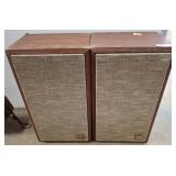 Vintage Wood-Cased Floor Speakers