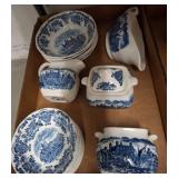 Blue and White Wedgwood Dinnerware Set