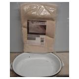 Non-Slip Rug Pad and Enamelware Dish