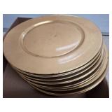 Gold-Tone Decorative Chargers