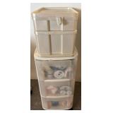 Plastic Drawer Organizer with Craft Supplies