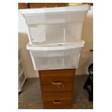File Cabinet With 2 Storage Bins