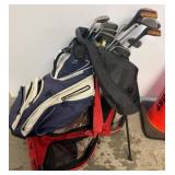 Golf Club Set with Bag Including Adams Clubs