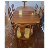 Thomasville Dining Set, 6 Chairs, 77x44x30