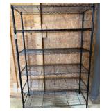 Black Metal Wire Shelving Unit