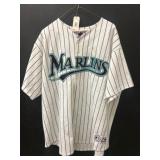 Florida Marlins Beckett Jersey with Pinstripes