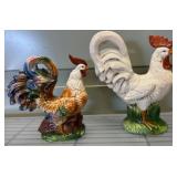 Ceramic Rooster Figurines