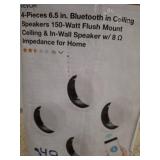 Vevor 4-Piece 6.5-Inch Bluetooth Ceiling Speakers