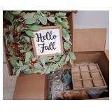 Box Lot of Assorted Decorative Home Items