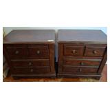 Wooden 3-Drawer Nightstands