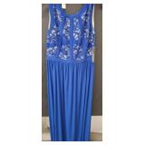 R&M Richards Blue Sleeveless Dress, Size 10