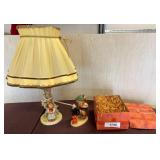 Goebel Hummel Figurine and Table Lamp