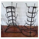 Two Metal Mug/Bottle Racks
