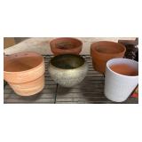 Planters and Decorative Bowl